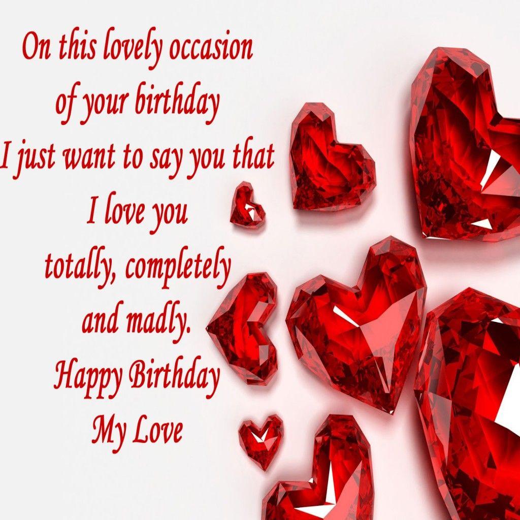 Happy Birthday My Love Sayings