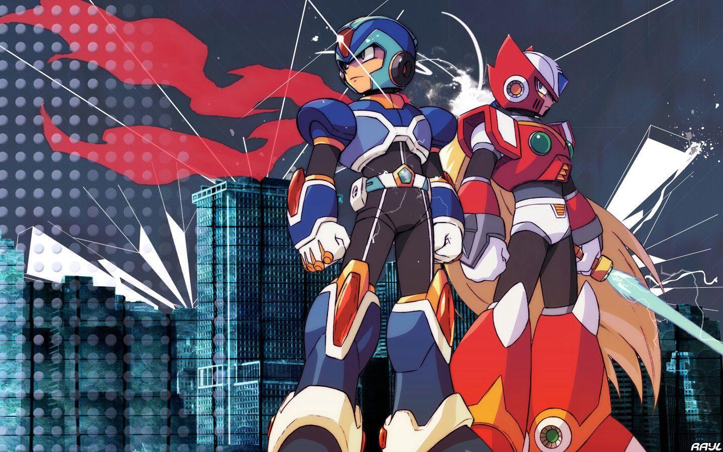 megaman x anime image X and Zero HD wallpaper and background photo