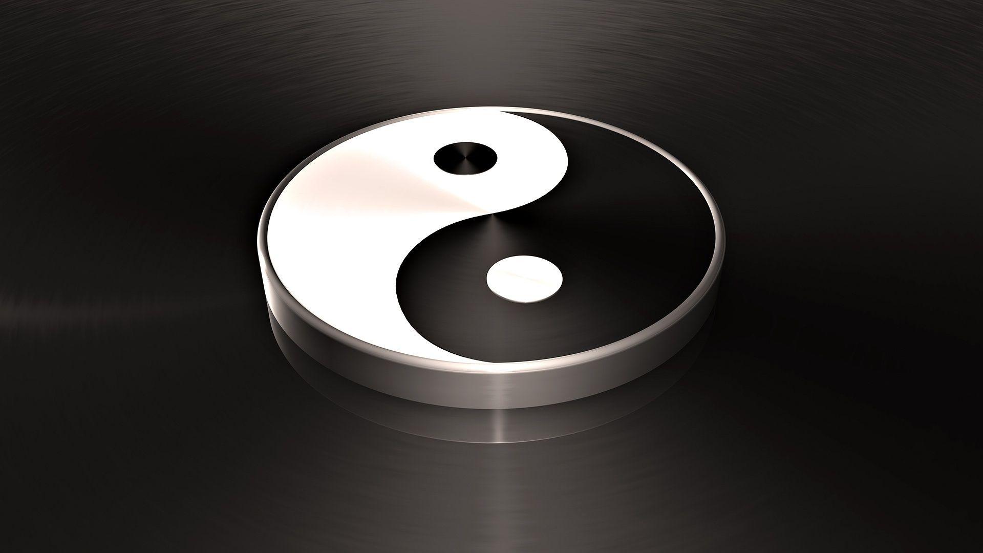 3D Yin Yang Wallpaper