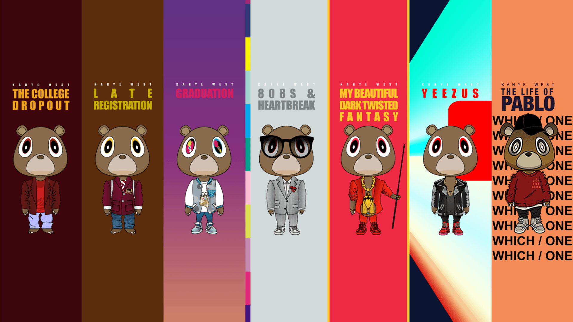 My attempt at making the Kanye wallpaper with The Life of Pablo