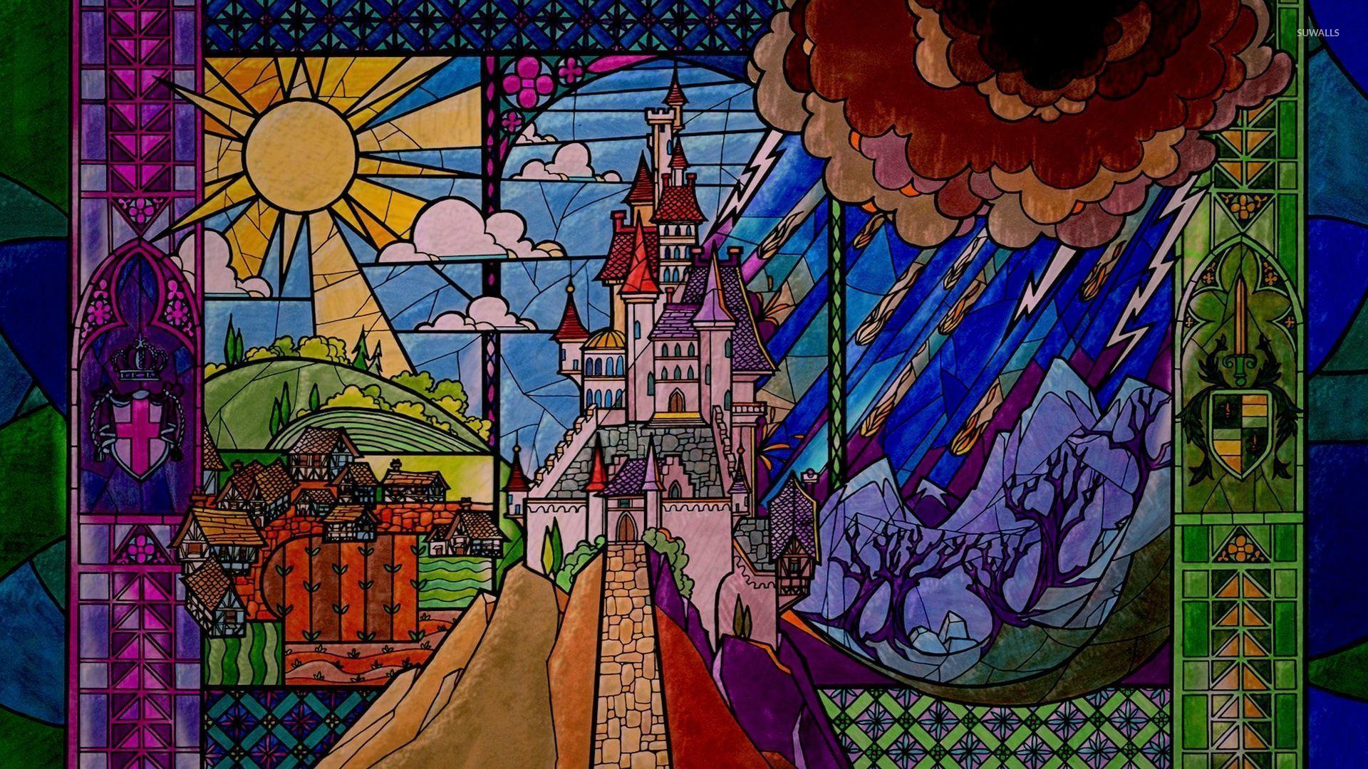 The castle of the Sleeping Beauty wallpaper wallpaper