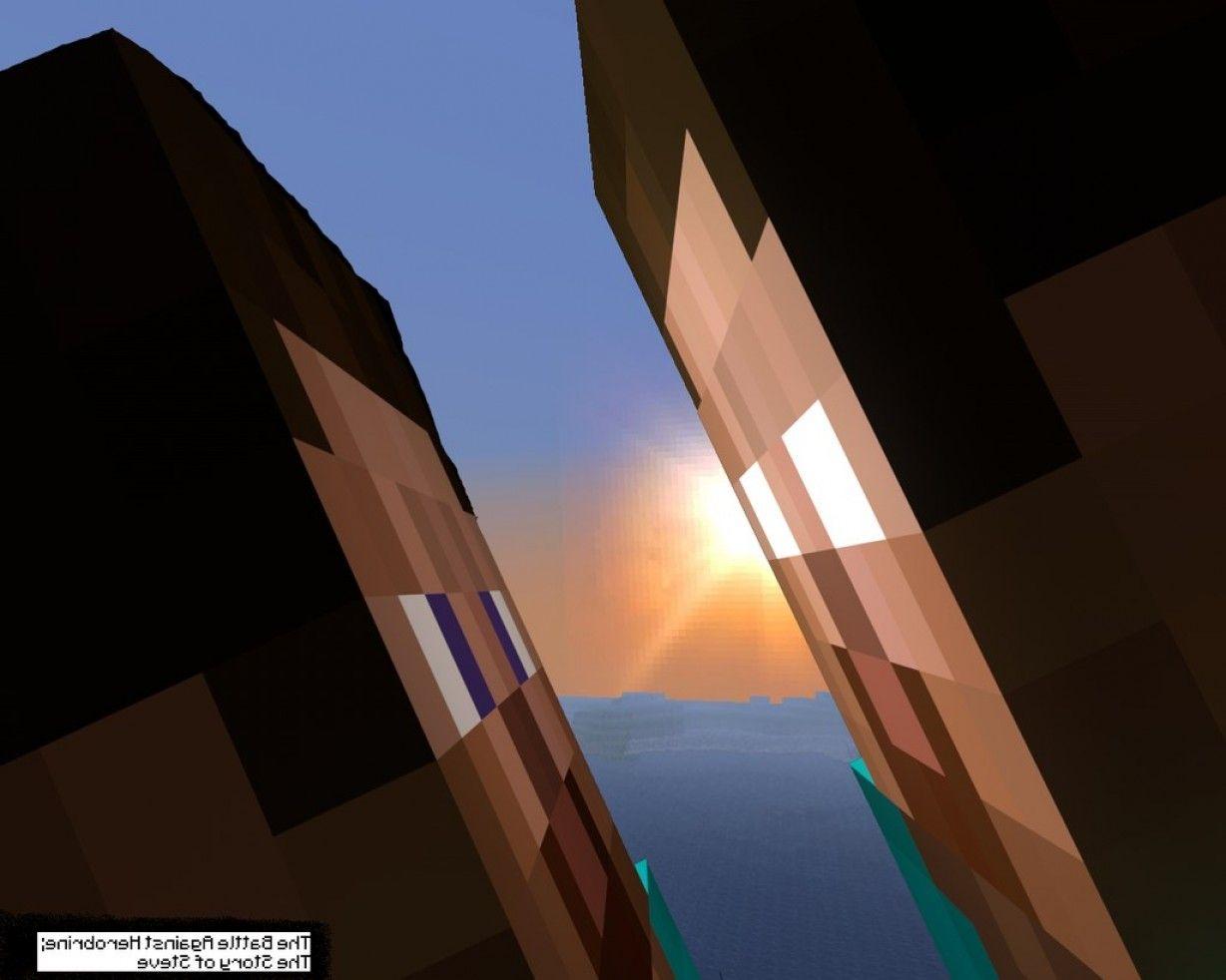 Minecraft Herobrine Vs Steve Wallpaper