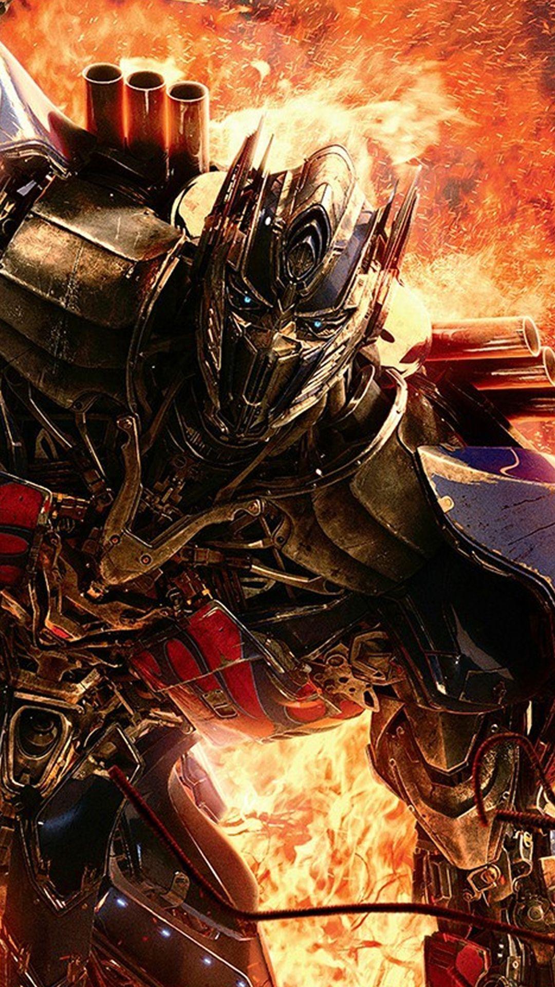 Optimus Prime Transformers Age Of Extinction Fire Android Wallpaper