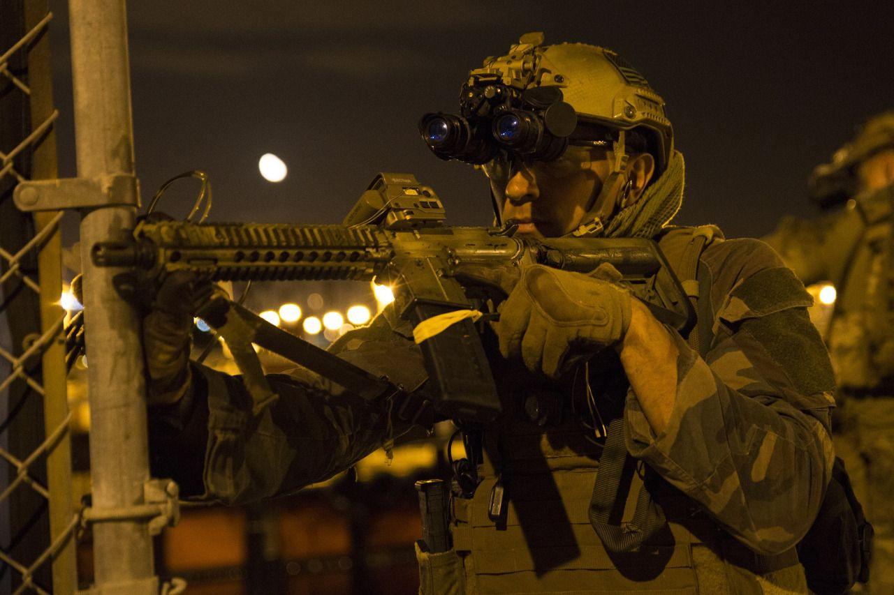 U.S. Marine Raiders & MARSOC Conducts A Simulated Night Raid