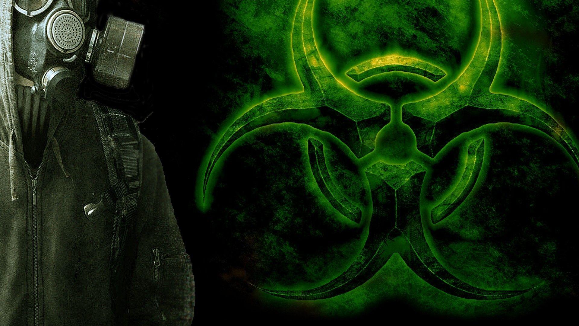 ScreenHeaven: Biohazard gas masks green toxic desktop and mobile