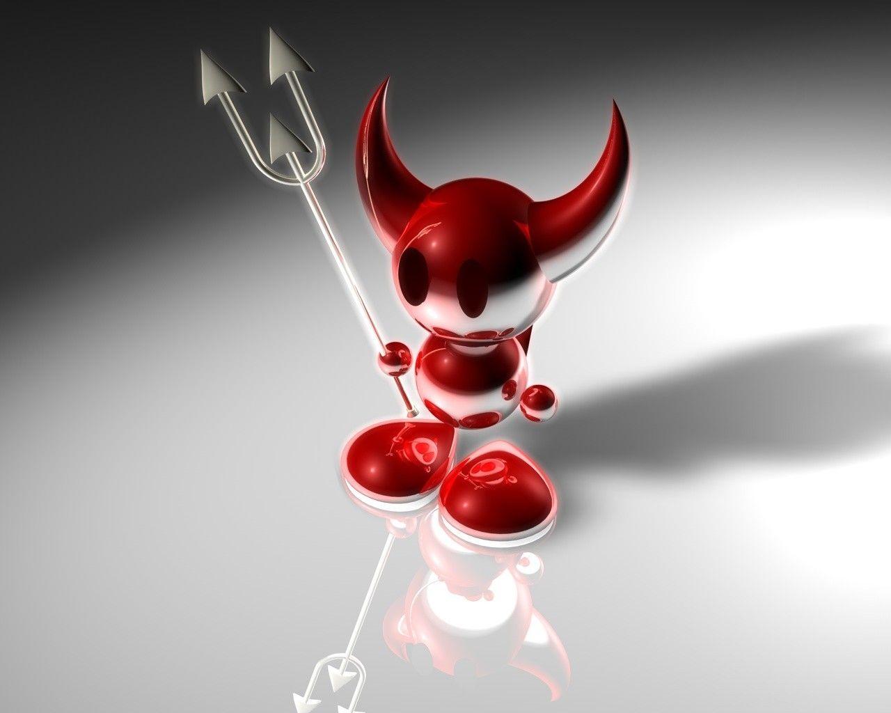 3D devil Wallpaperx1024