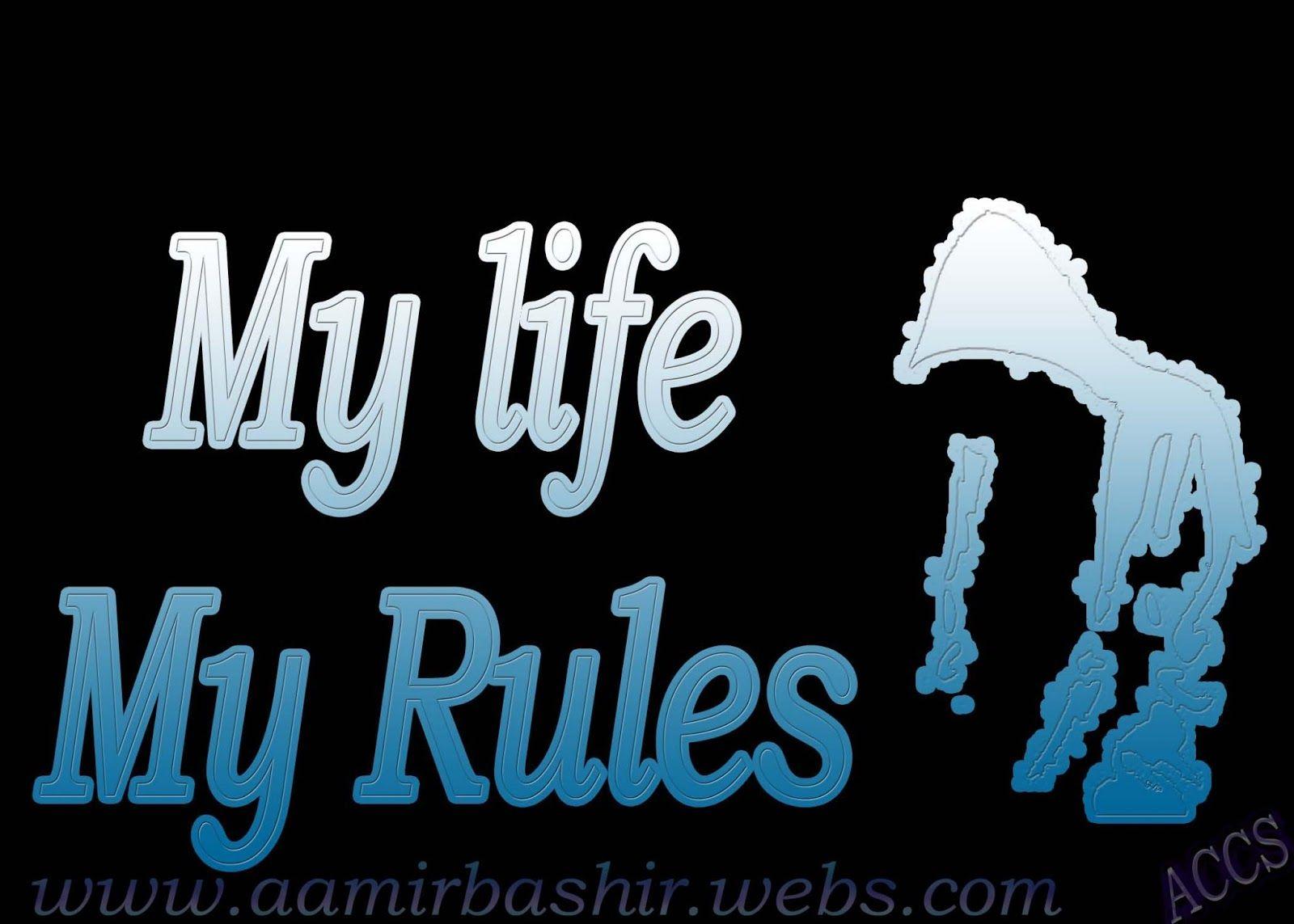 Facebook Cover Attitude. My life my rules, My life, Dp for whatsapp profile