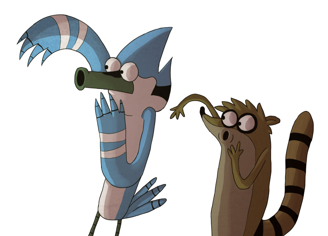 Mordecai and Rigby -GIFT