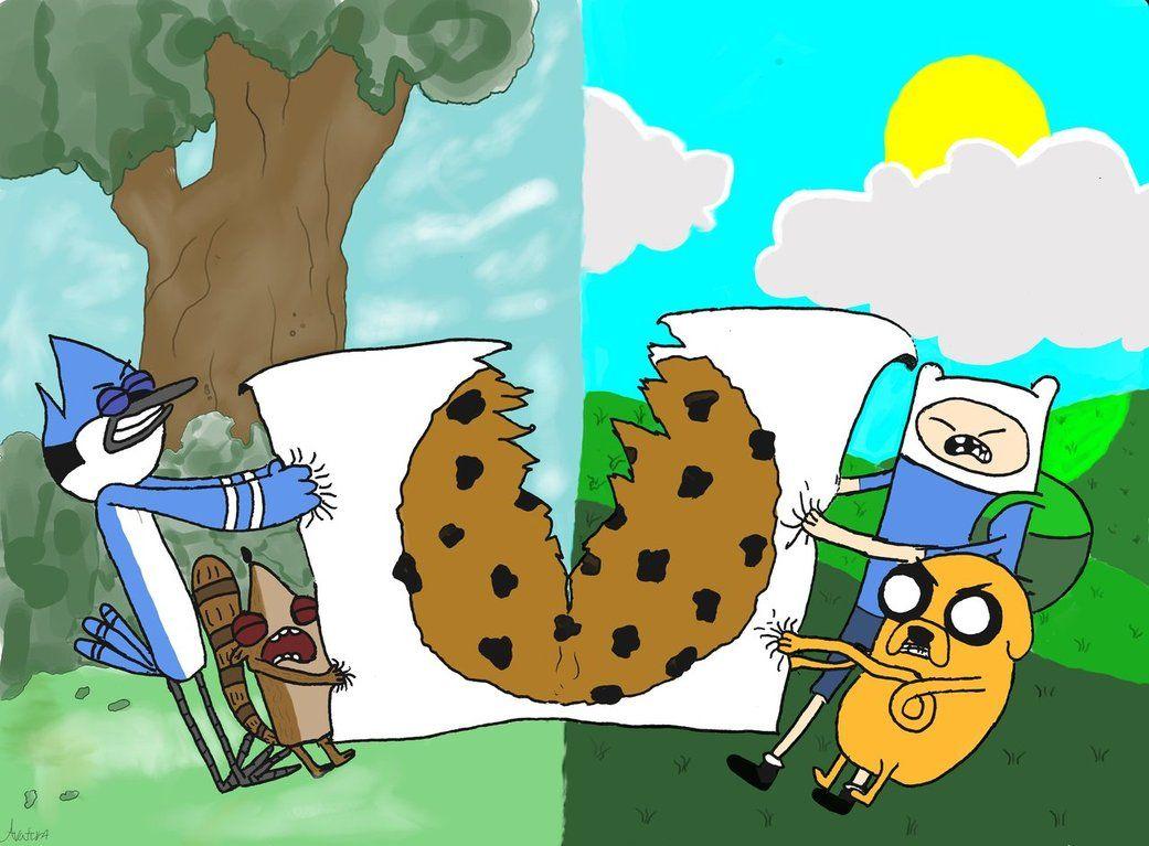 Mordecai and Rigby vs. Finn and Jake