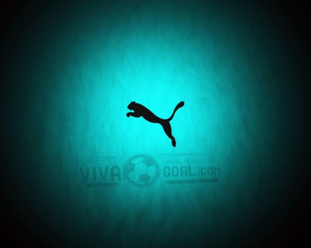 Puma logo 2025 blue wallpaper