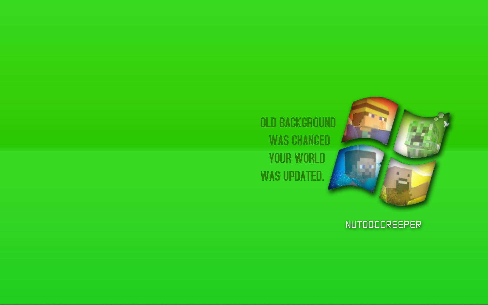 Windows 7 Background (Minecraft Modified) 1366X768