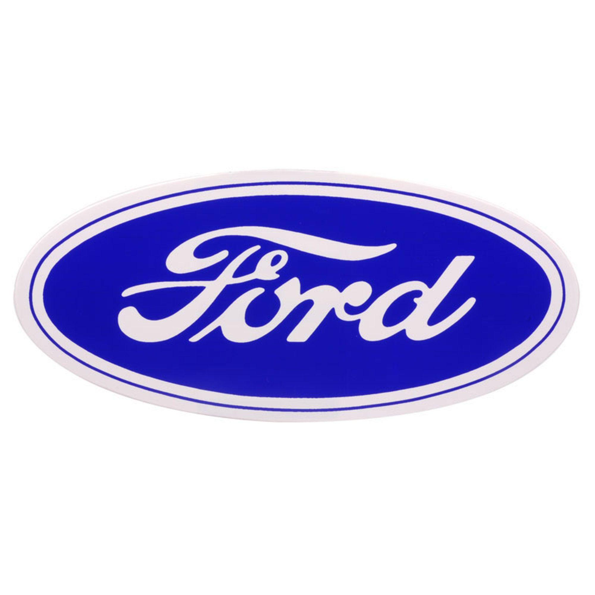 12 Ford Script Sticker on White Background. Dennis