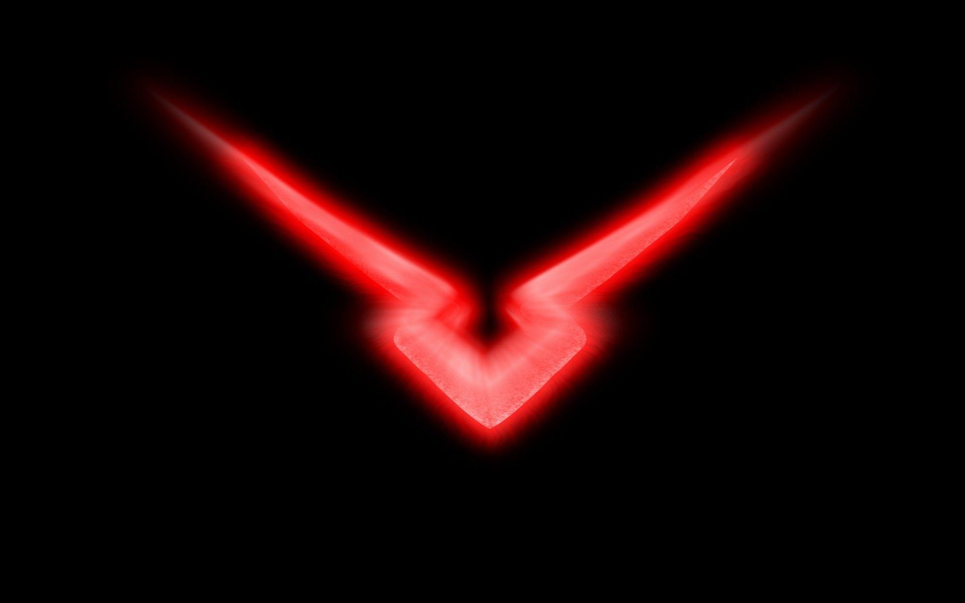 Neon red symbol on the black backgrounds wallpapers and image