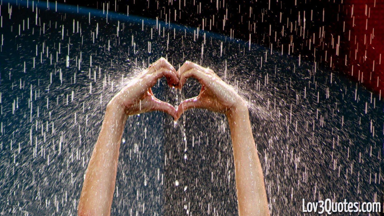 Love In Rain HD Photo