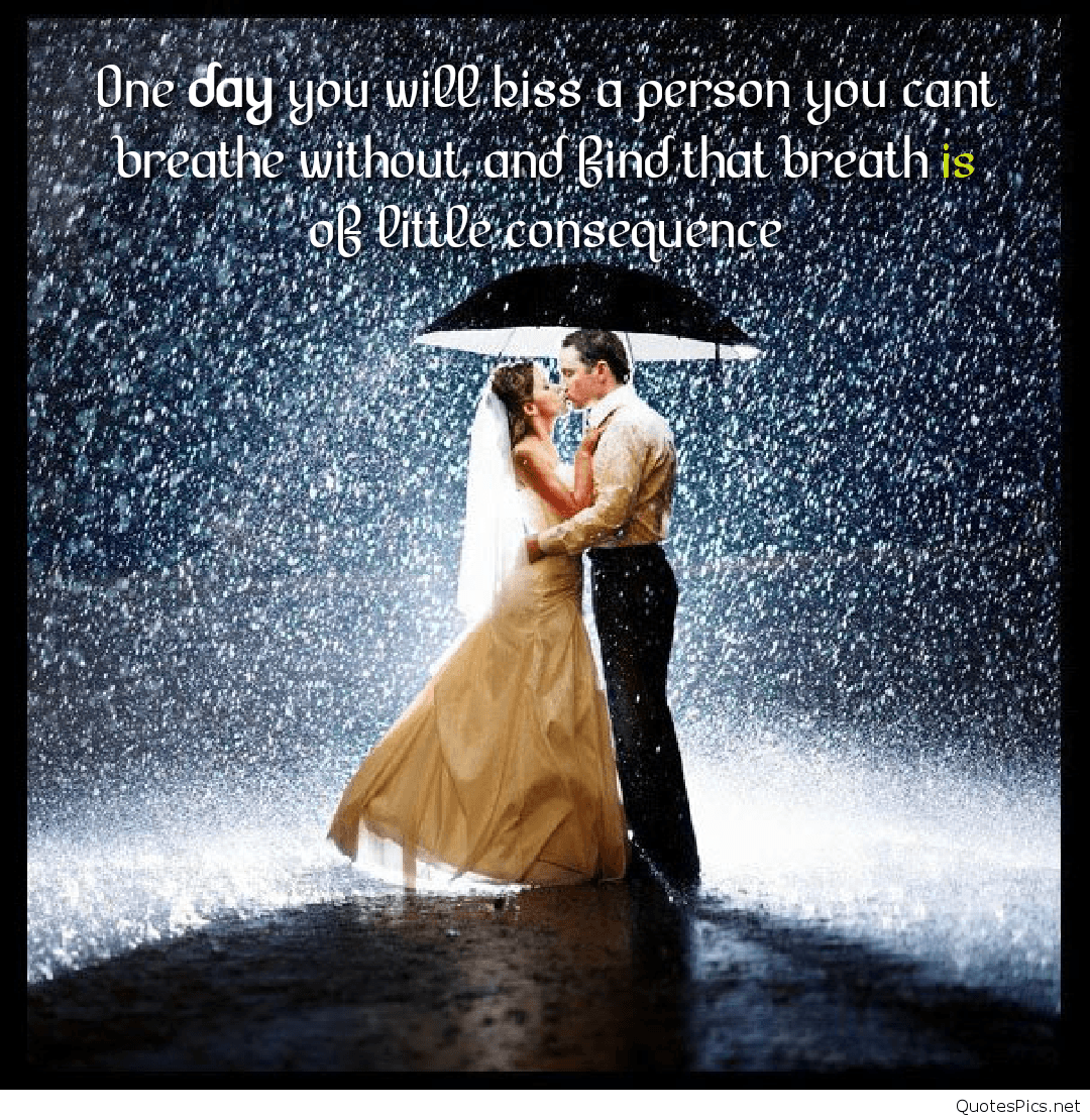 All Time Best 30 Image of Love Couples in Rain with Quotes