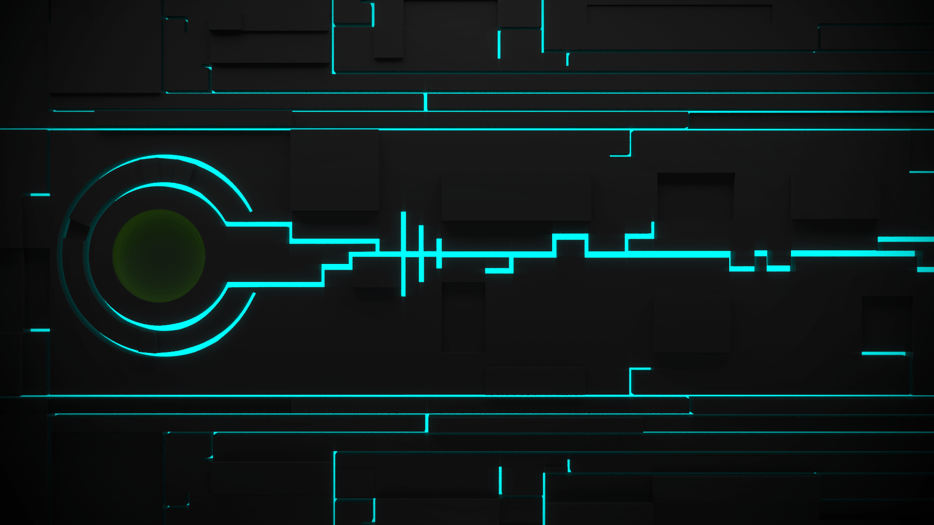 Abstract Alien Background Blue Glow Grid Tron Legacy