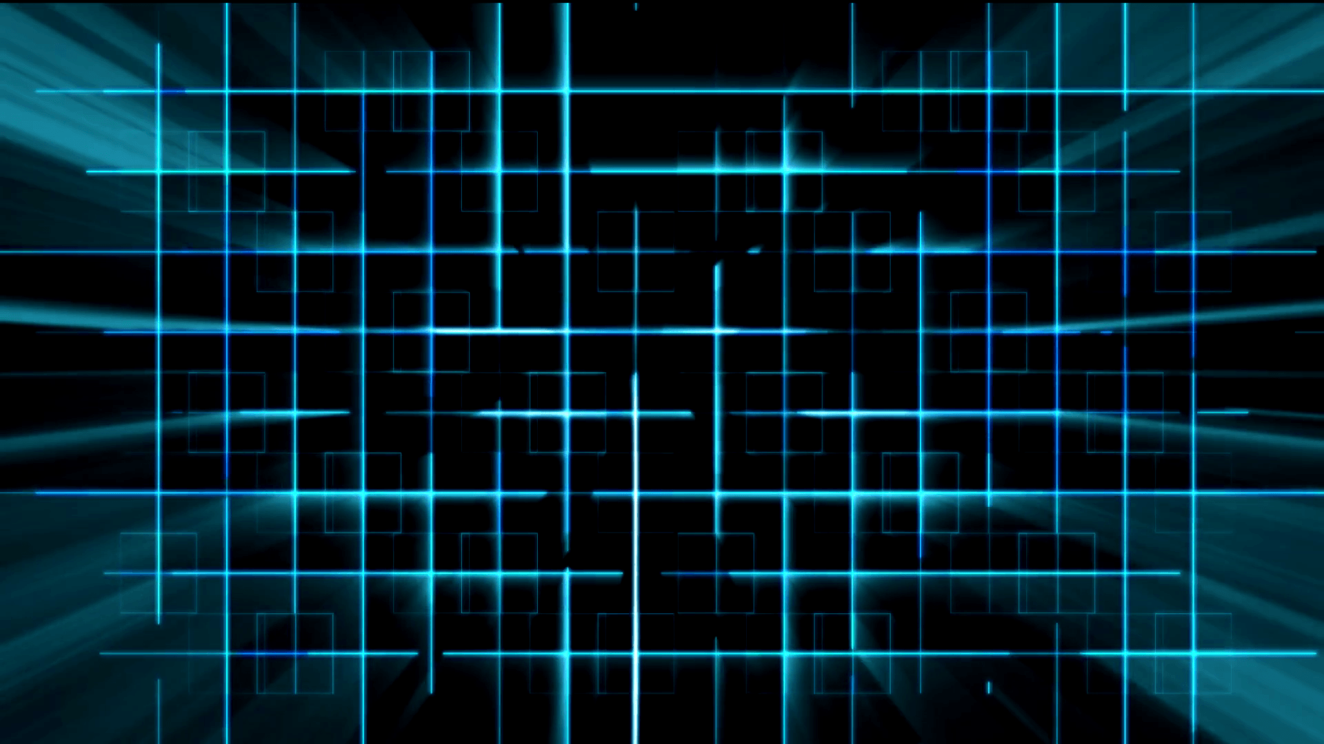Tron Blue A.I. Cyber Grid with Light Rays Animation Background
