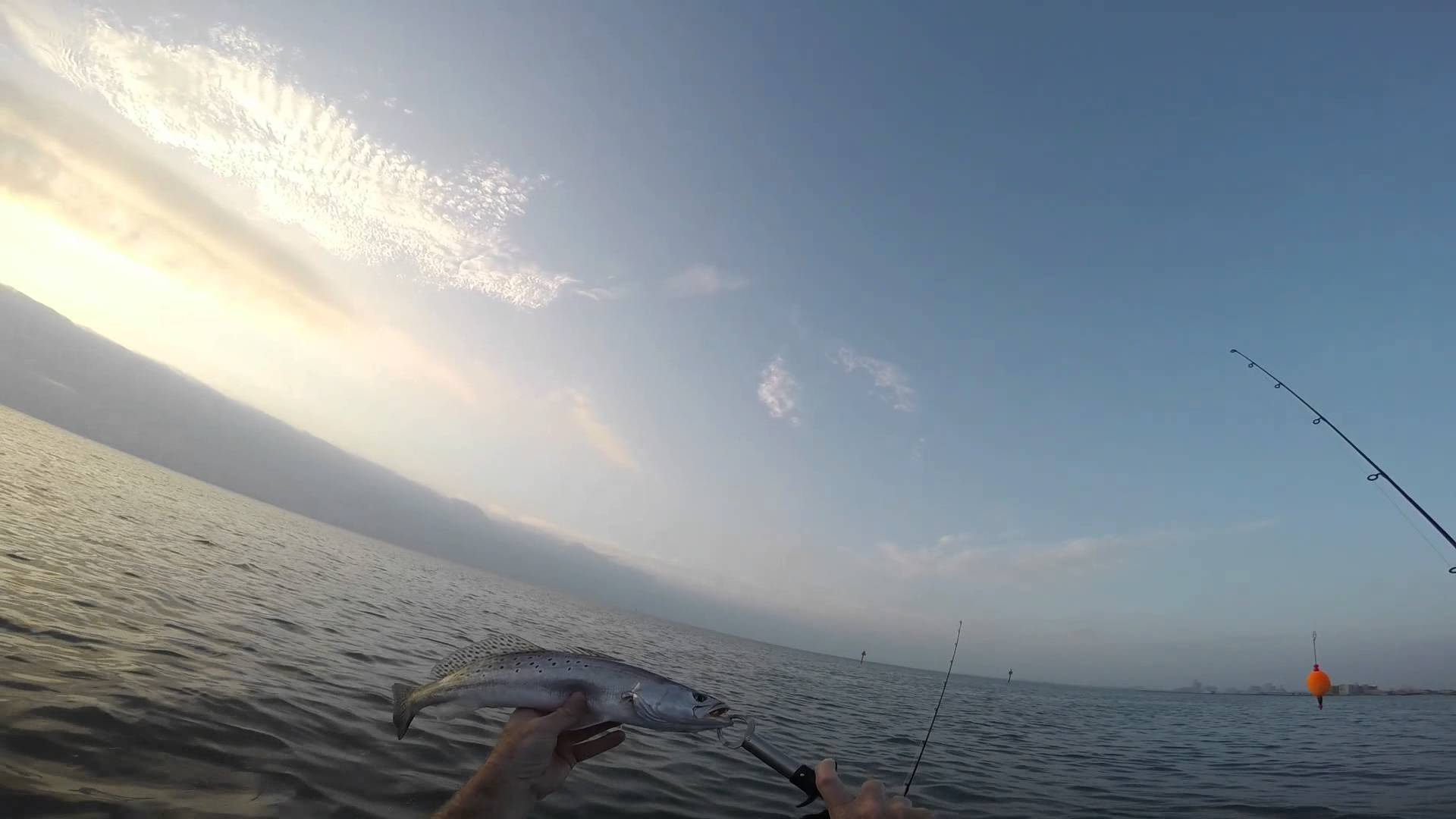 Kayak fishing for Speckled Trout in Corpus Christi bay