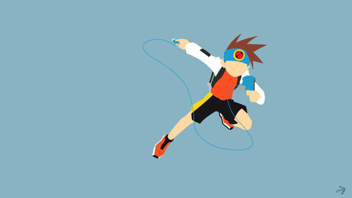 Lan Hikari. Megaman Battle Network Minimalist