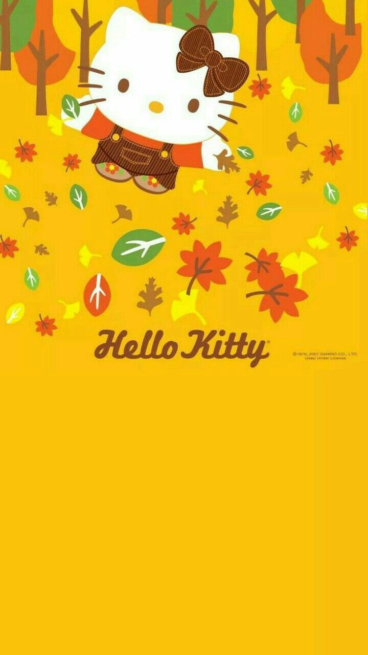 hello kitty fall wallpaper