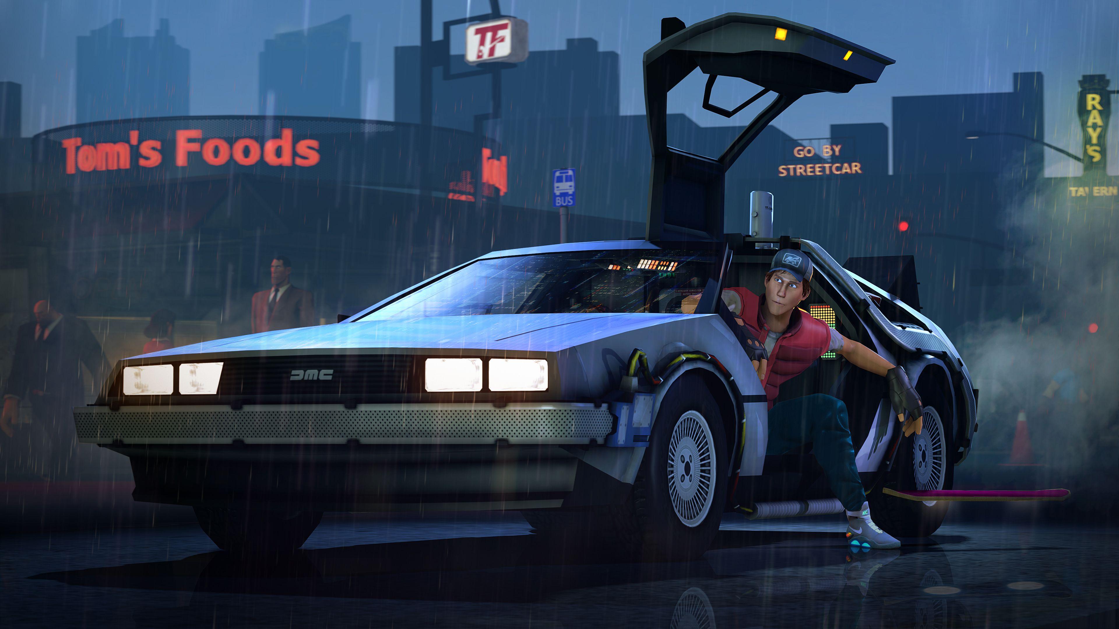 Delorean Back To The Future Wallpapers Wallpaper Cave