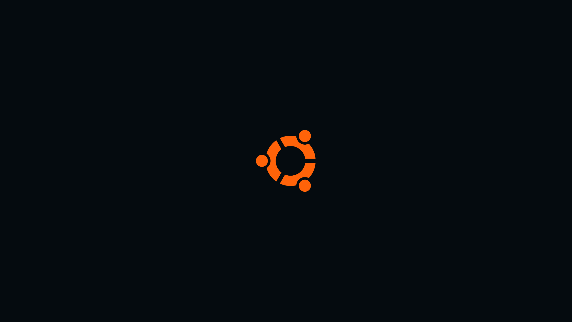 Simply: Linux Ubuntu black logos simple background