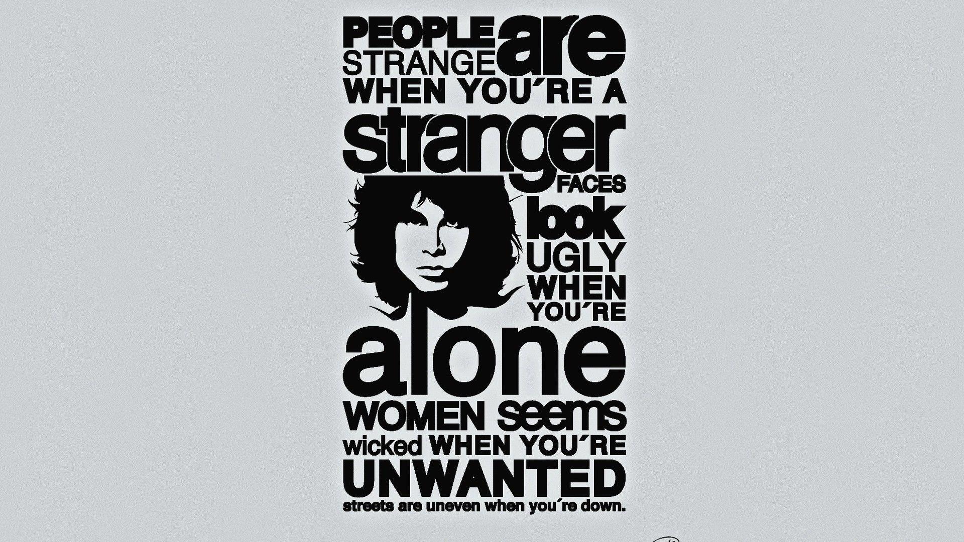 Jim Morrison People Are Strange Music Desktop Wallpaper
