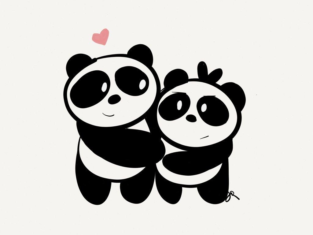 All you need is love #PANDAs. My Sweet Panda