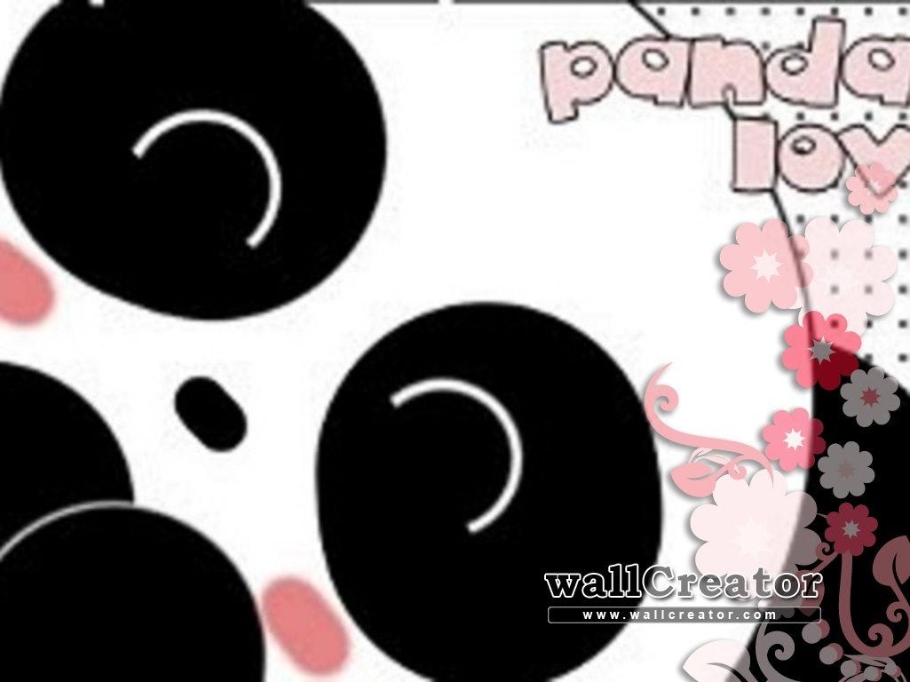 Panda Love / 768 Wallpaper