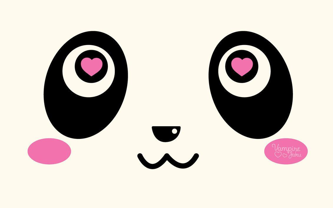 Panda Face Loves You Wallpaper. PANDAS. Panda