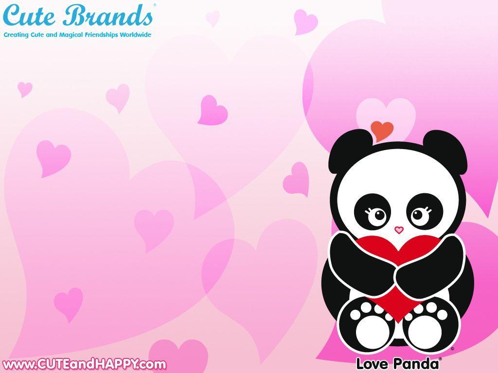 Panda with Heart! iPad Love Panda Wallpaper from