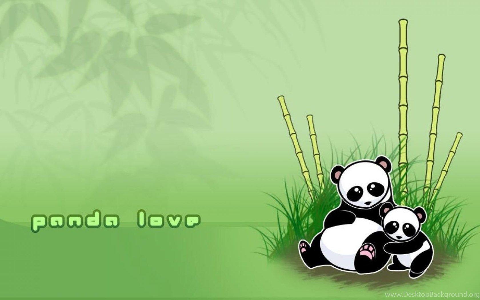 Panda Love Art Funny HD Wallpaper Wallpaper Desktop Background