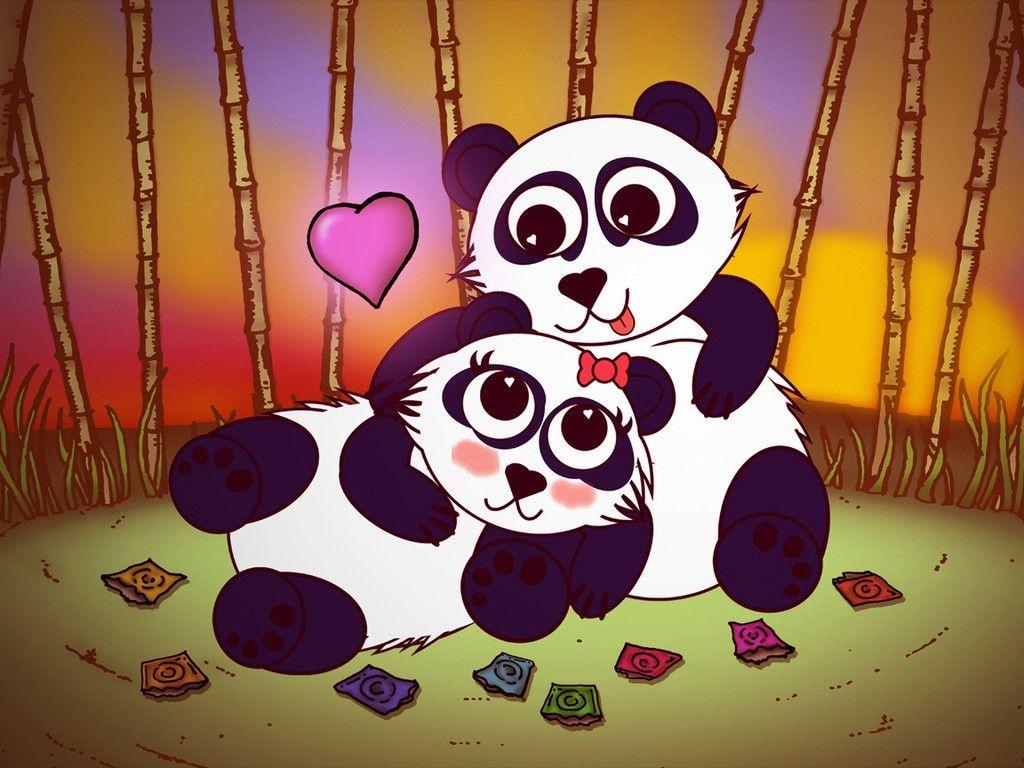 Panda Wallpapers Love - Wallpaper Cave