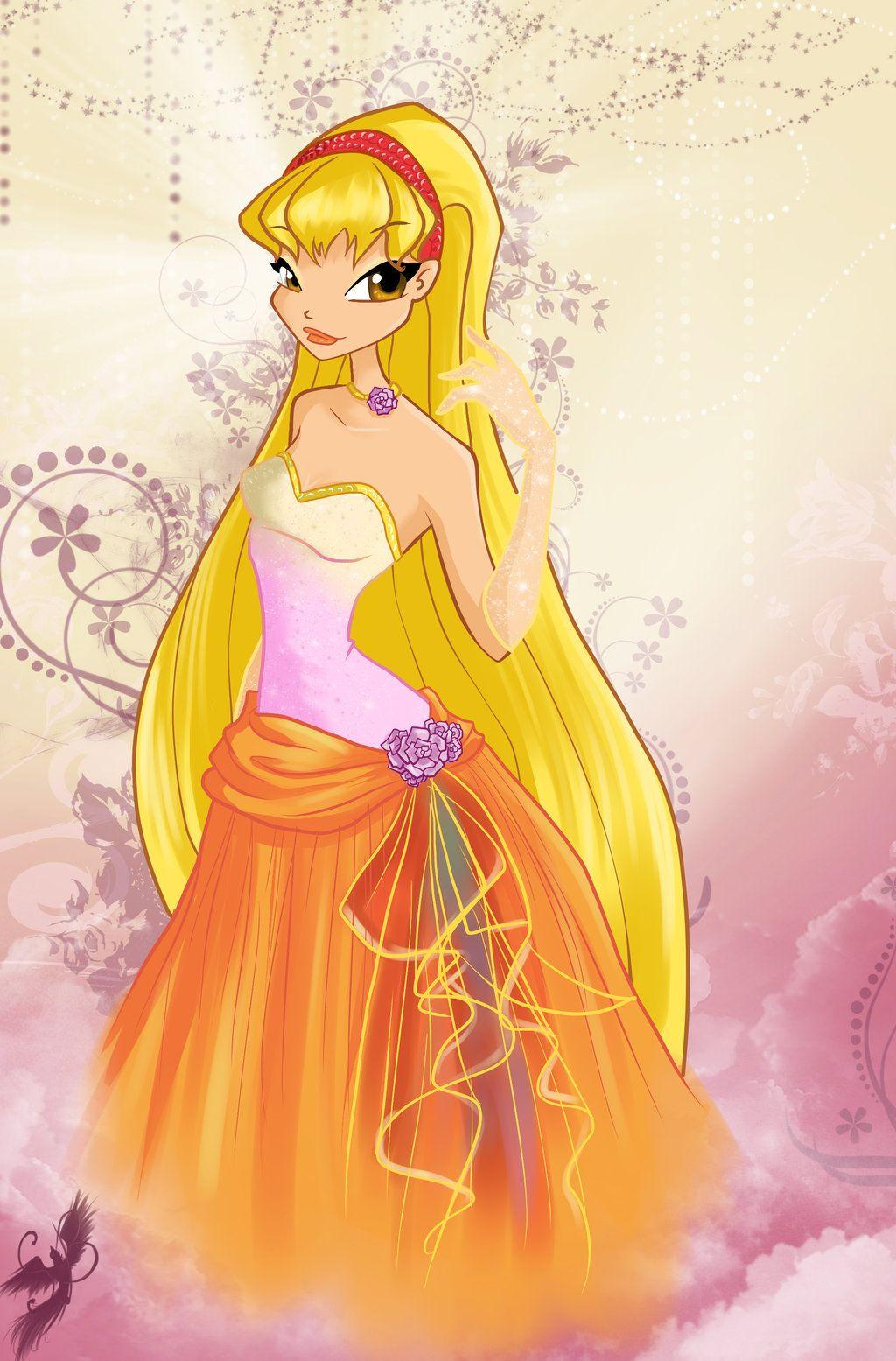 Winx Club Dress Up. Stella ball dress by fantazyme. ✿Winx Club