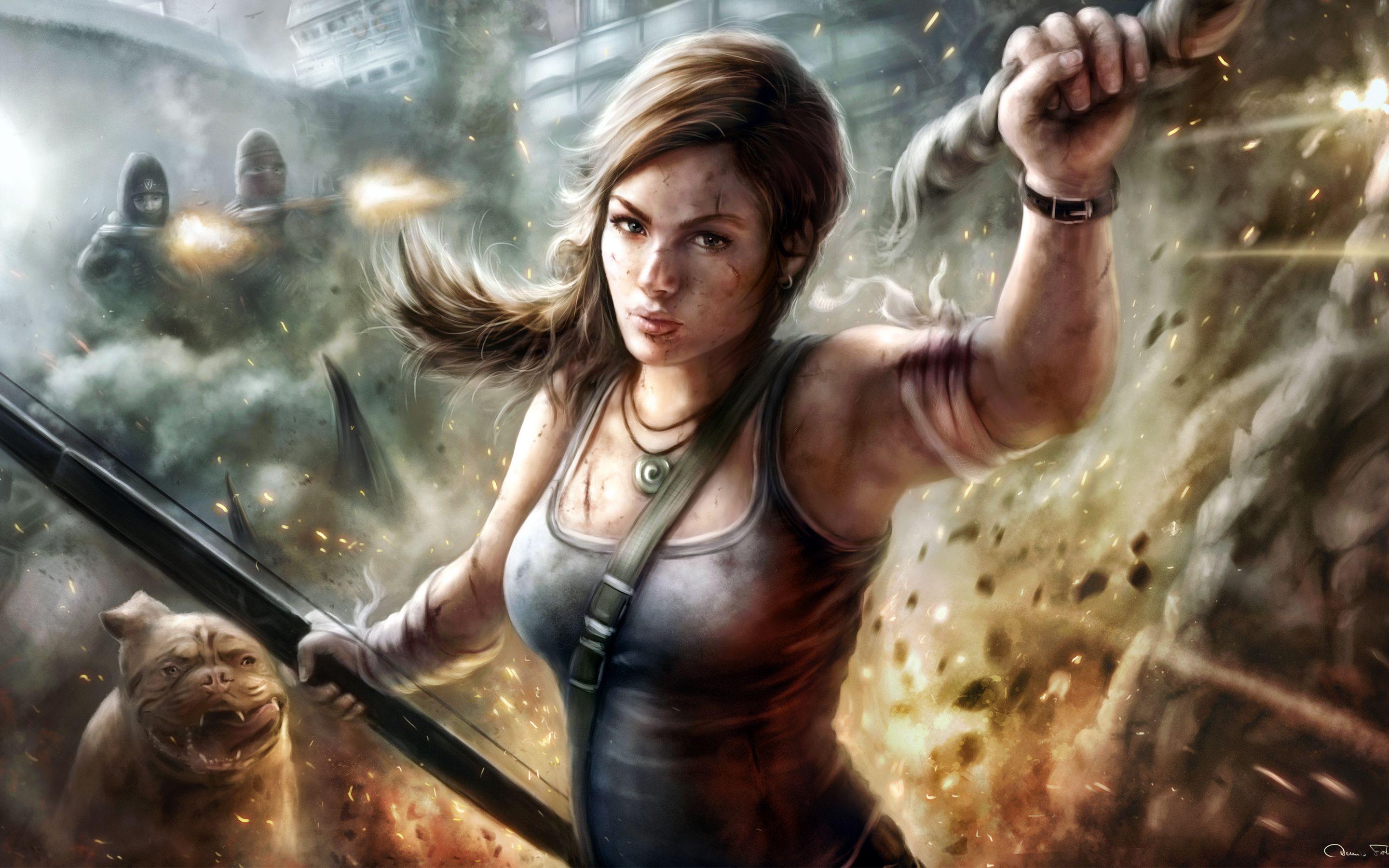 Lady Lara Croft Wallpaper