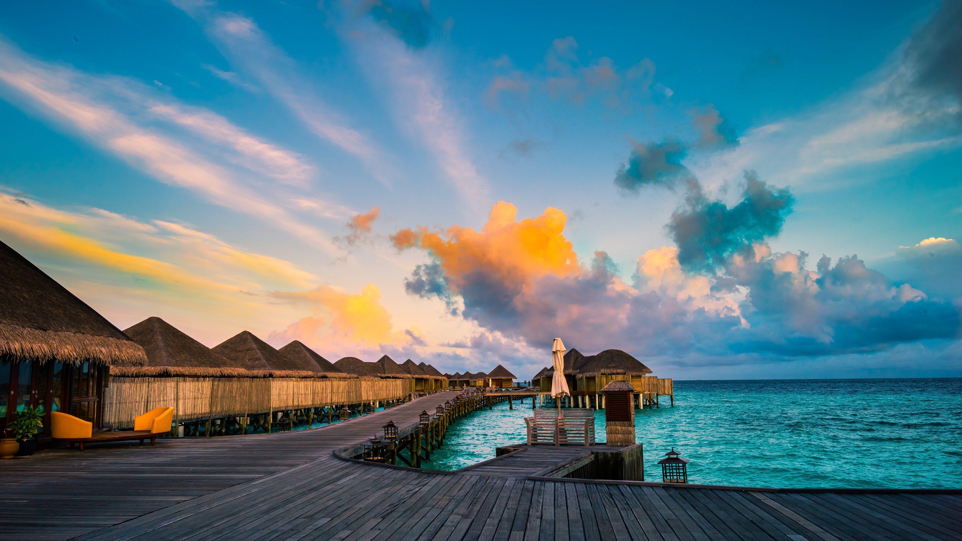 Constance Haleveli Resort in the Maldives 4k Ultra HD Wallpaper