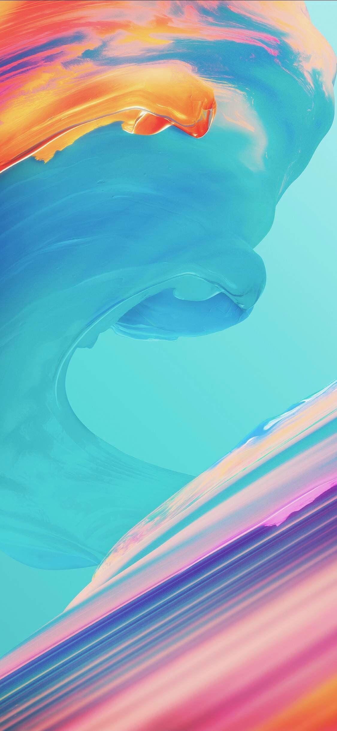 iOS 11, iPhone X, blue, Red, purple, abstract, apple, wallpapers