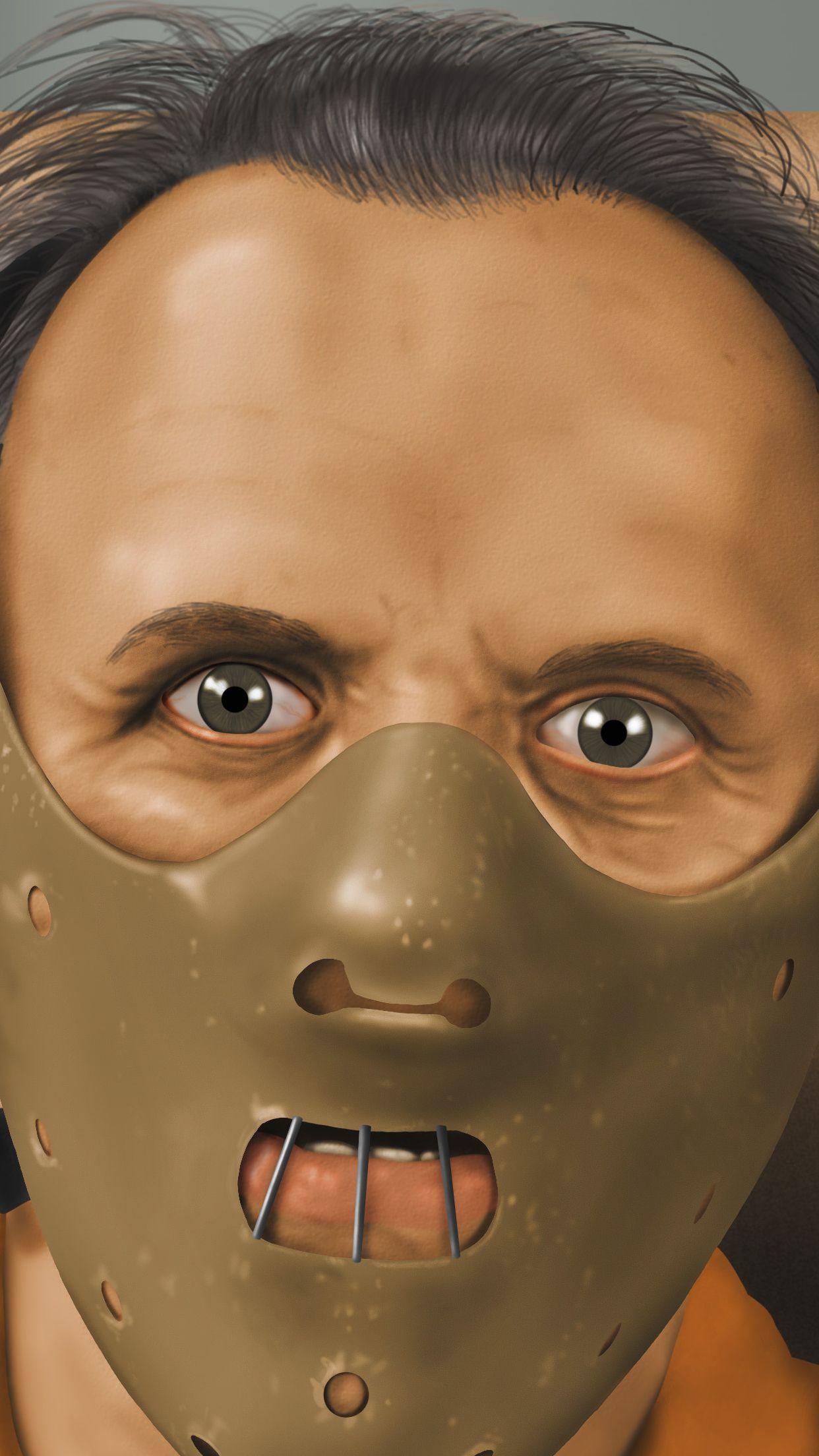 Hannibal Lecter 2 Wallpaper for iPhone X, 6