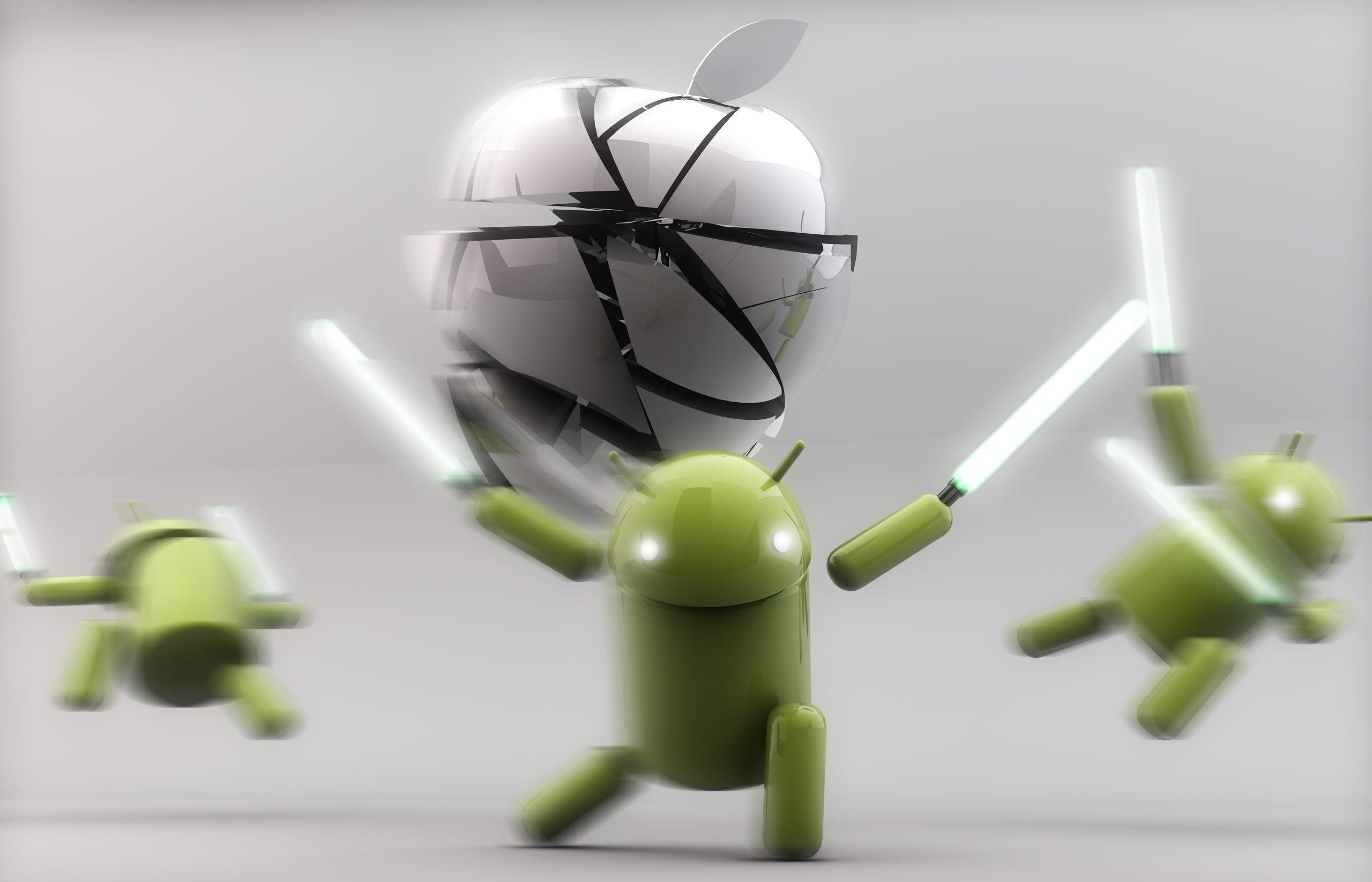 Tech Background In High Quality: Apple Vs Android