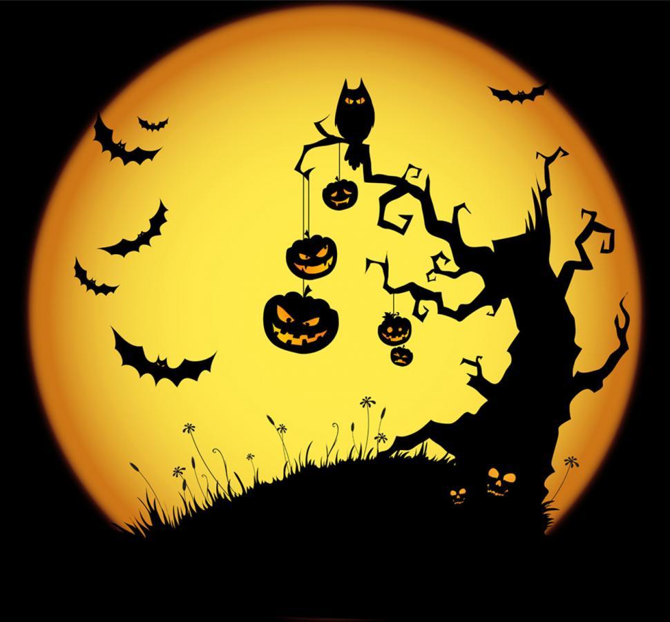 Yellow And Dark Halloween HD wallpaperd and abstract. Wallpaper