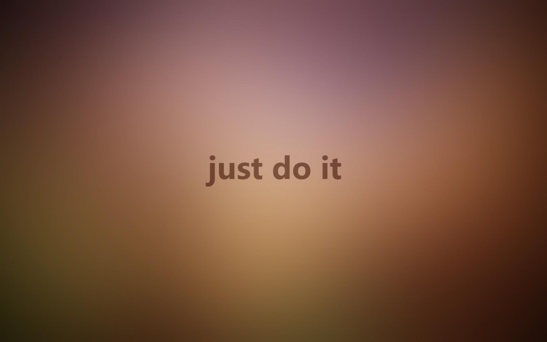 Blurred motivation just do it motivational inspiration wallpaper