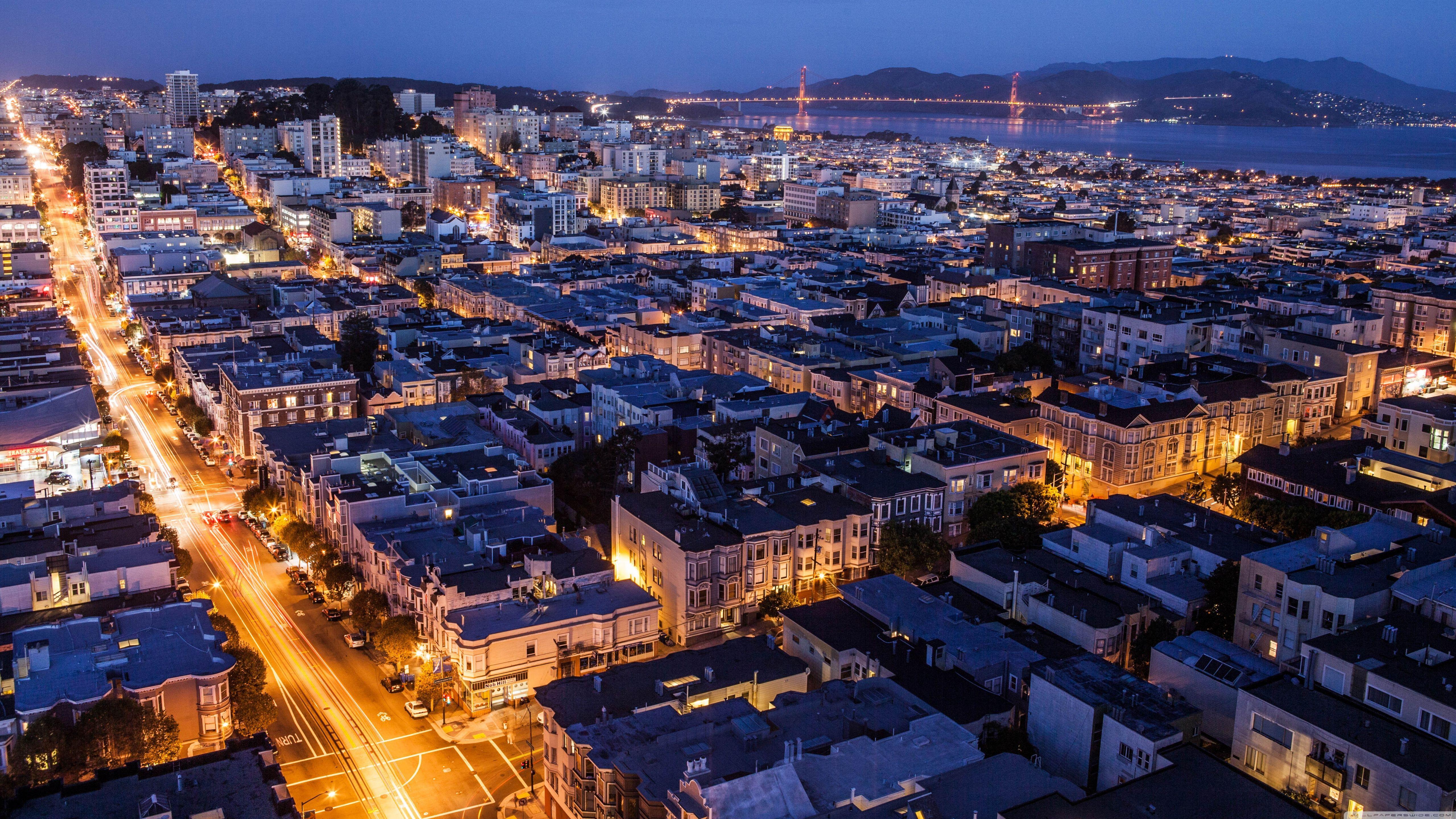 San Francisco at Night ❤ 4K HD Desktop Wallpaper for 4K Ultra HD TV