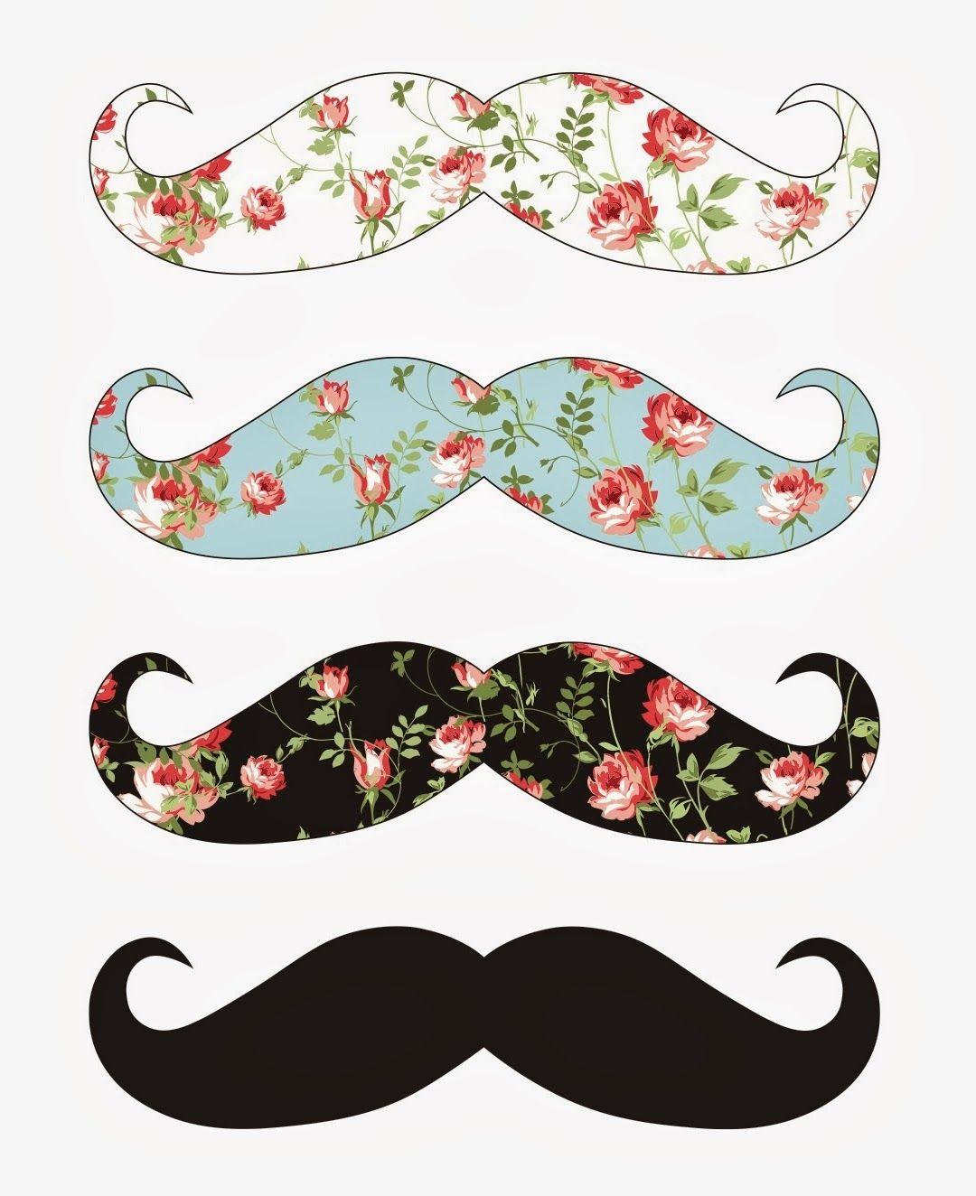 Cute Mustache Printables. Funny Wallpaper 7