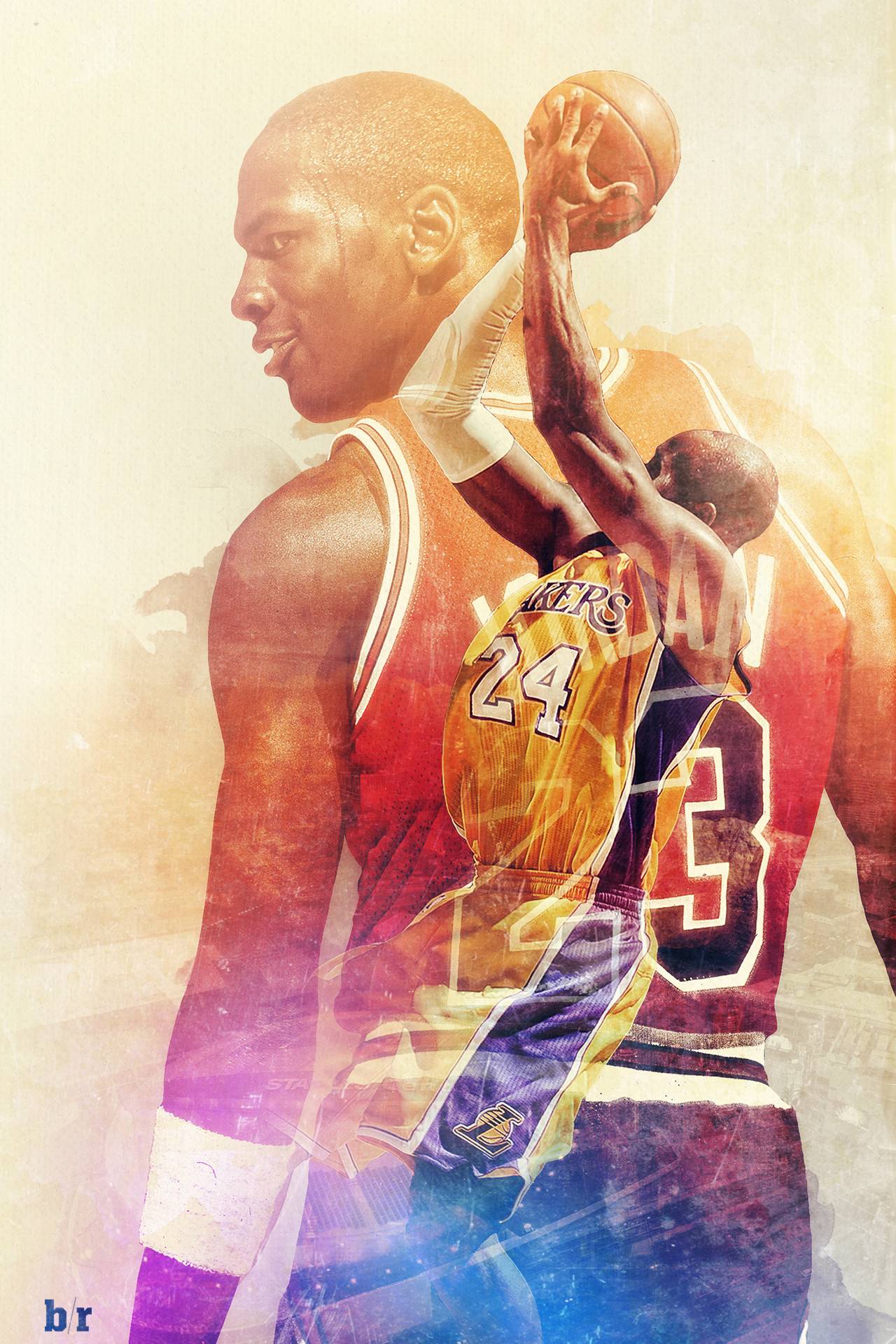 Bleacher Report posted a mirror image of Kobe and Jordan