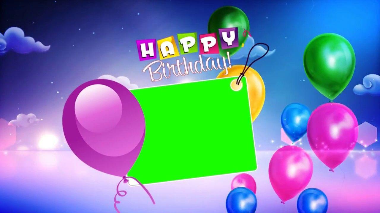 Happy Birthday Wishes With Green Background Video