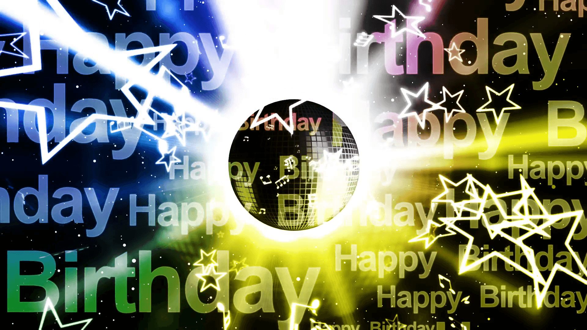 Happy Birthday Music Looping Animated Background Motion Background