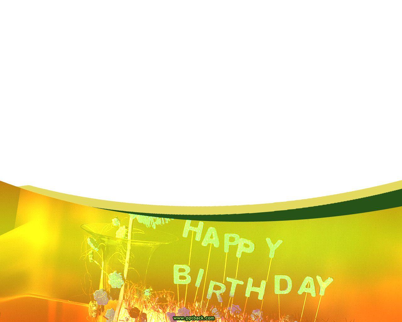 Happy Birthday Free PPT Background for your PowerPoint