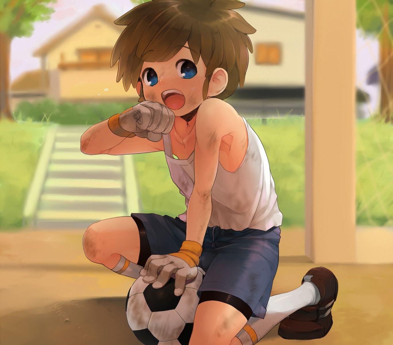 anime football! image boy football -^.^- HD wallpaper