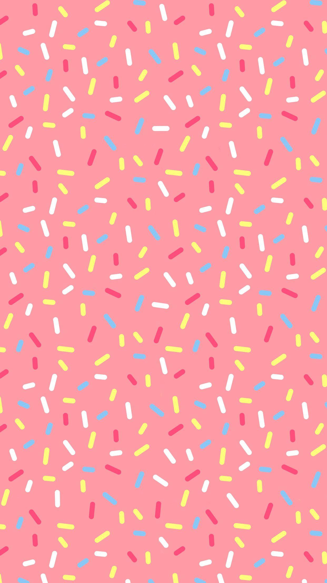 Wallpaper. Sprinkles, Donuts