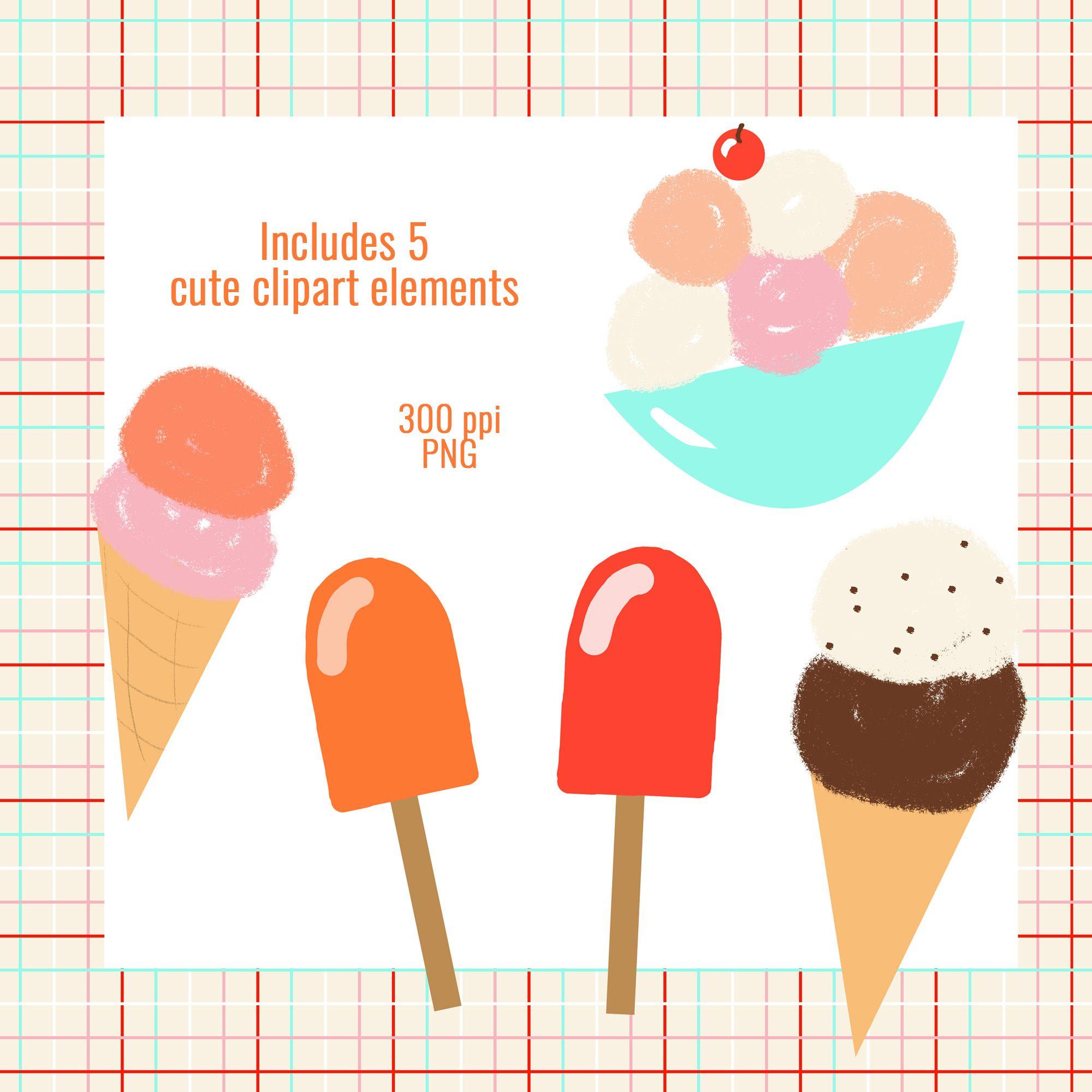 Ice Cream Digital Background, Ice Cream